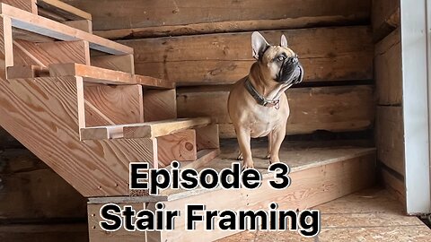 Building new stairs in a 100 year old log cabin home.
