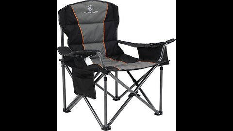 LivingXL 500-lb. Capacity Heavy-Duty Portable Chair (Blue)