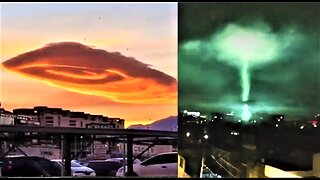 STRANGE LIGHTS BEFORE TURKEY QUAKE*UFO CLOUD?*FOOD PROCESSING PLANT & FISH FARM TOTAL LOSSES*DRAGON?