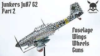 Building The 1/35 Scale Junkers JU87 G1/G2 Stuka / Part 2 - Wings, Wheels And Guns