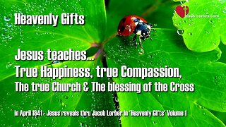 True Happiness, true Charity, true Church and Blessing of the Cross ❤️ Jesus reveals Heavenly Gifts