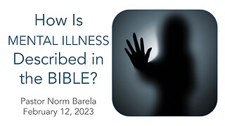 How Is Mental Illness Described in the BIBLE?