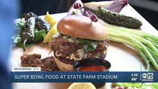 Super Bowl food at State Farm Stadium