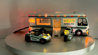 1998 HESS RECREATION VAN TRUCK with DUNE BUGGY & MOTORCYCLE