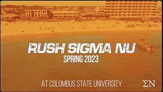 Rush Sigma Nu Spring 2023