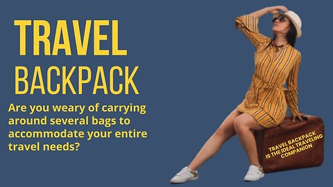 The Ultimate Travel Companion Combining a Laptop Backpack, Weekender Bag, and Travel Backpack in One