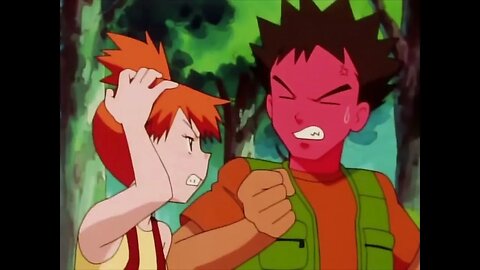 Brock beats up Misty | Pokemon