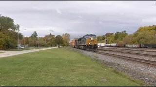 Norfolk Southern and CSX Train Meet from Berea, Ohio October 21, 2023