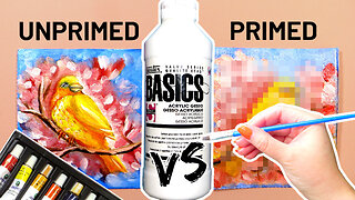 Oil Painting on PRIMED vs. UNPRIMED Cardboard
