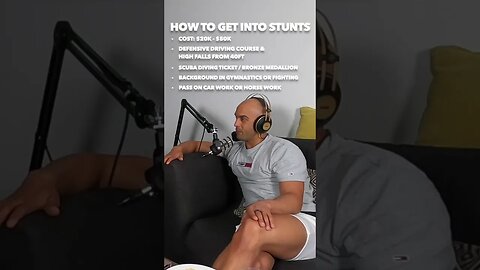 Becoming a stunt double is no joke 😅 #shorts #stuntdouble #moviestunts #newpodcasts #podcastclips