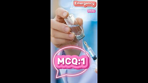 emergency drug MCQS #drug #fluid #mcqs #quiz #3Dmedico #medical #viral #nurses #doctor #pharmacology