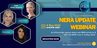 Aligned Council Of Australia - Nera Update Webinar