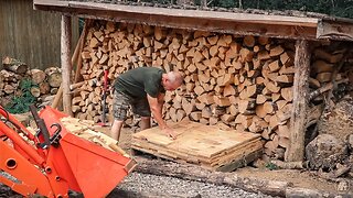 OFF GRID MOUNTAIN TIMBER FRAME CABIN | MORE INSULATION, RADIANT BARRIER AND SHEET ROCK