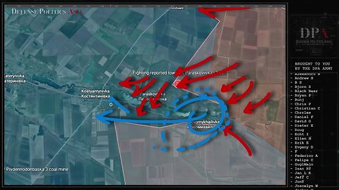 [ Donetsk Front ] Russian Forces attacks Paraskovivka (south of Pobjeda), bypassing Novomykhalivka