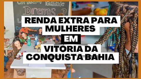 Oficina de tranças realizada no Centro dos Direitos Humanos Em VITÓRIA DA CONQUISTA BAHIA