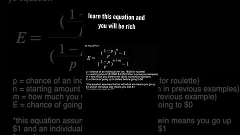 The Maths Of Making Money|| The Equation To wealth!