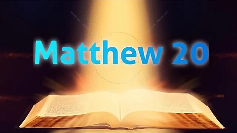 Matthew 20 | NIV Bible Reading #biblereading #biblestudy #jesuschrist #christianity #video