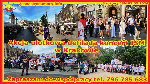 Akcja ulotkowa defilada koncert JSM w Krakowie Zapraszam do współpracy tel. 796 785 683