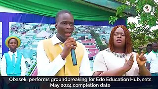 Obaseki performs groundbreaking for Edo Education Hub.
