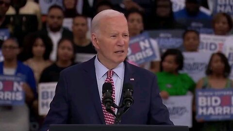 BIDEN: "We'll never forget— lying around— *confused gibberish* Him, lying around, actually..."
