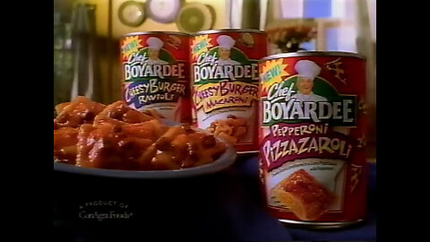 October 6, 2002 - New Pepperoni Pizzazaroli from Chef Boyardee