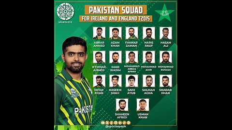 Pakistan Cricket Team T20 Series Squad !