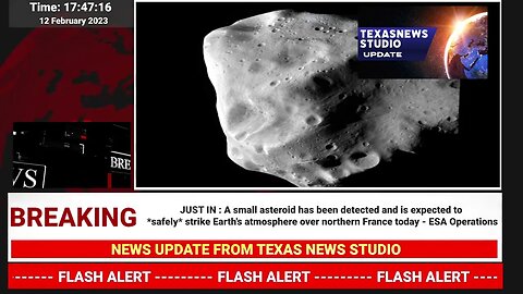 BREAKING: SMALL METEOR TO BURN UP OVER NORTHERN FRANCE LATE TONIGHT !