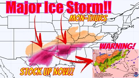 Major Ice Storm for Texas, Oklahoma and More! - The WeatherMan Plus