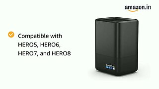 Gopro AJDBD-001-EU Dual Battery Charger + Battery for HERO8 Black / HERO7 Black / HERO6 Black/Hero 5