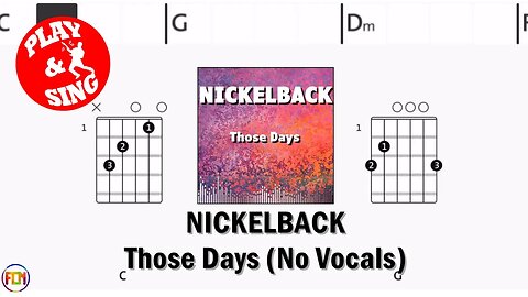 NICKELBACK Those Days FCN GUITAR CHORDS & LYRICS NO VOCALS