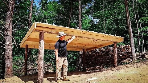 S1 EP2 | BUILDING A WOODSHED & FIRE PIT