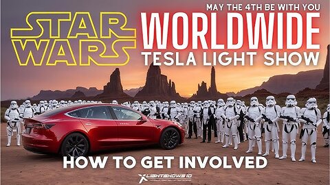 Tesla Star Wars Light Show ft Dark Side vs The Force w/ Rise Of The Jedi Podcast (TeslaLeaks.com)