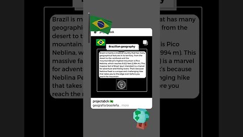 🇧🇷 Brazilian geography/ Geografia brasileira