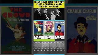 What movie won the very first Academy Award for best picture? #shorts #trivia #movie #oscar
