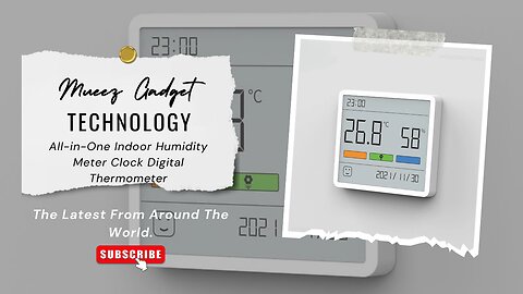 All-in-One Indoor Humidity Meter Clock Digital Thermometer | Link in description