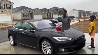 Spoiled Girl is UPSET that She Received a Tesla for her Birthday Gift | Wanted Pink Mercedes instead