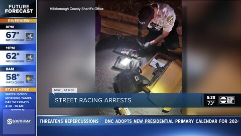 Street racing resulted in 158 stops, 60 citations, 114 warnings, 9 arrests.