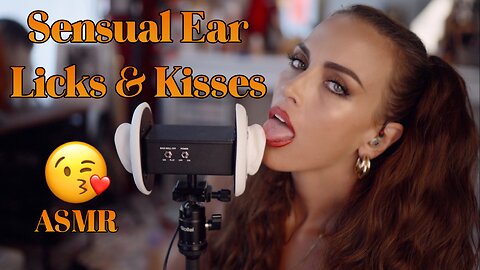 ASMR Gina Carla 💋 Sensual Ear Kisses and Licks for Sleep 💤
