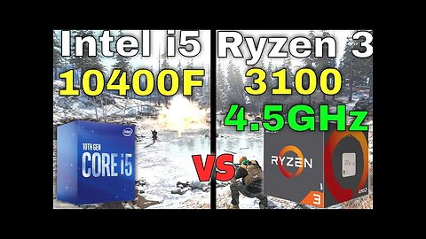 Intel i5 10400F vs Ryzen 3 3100 BOTECH - FPS Comparison