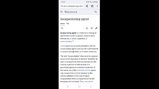 Wikipedia.org - Incapacitating agent