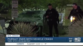 Police pursuit in Casa Grande ends with crash in Tempe