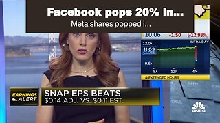 Facebook pops 20% in afterhours…