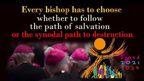 BCP: Every bishop has to choose whether to follow the path of salvation or the synodal path to destruction