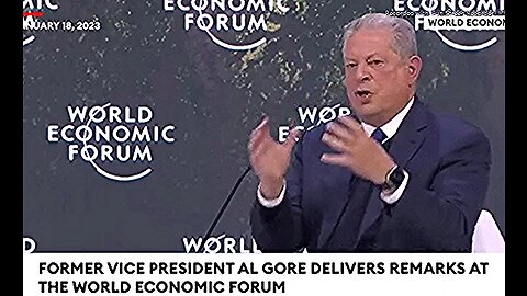 AL GORE CLIMATE WARNING AT DAVOS WORLD ECONOMIC FORUM BUT OFFICIAL DATA: No Global Warming Per NASA 2/7/2023-MADOFF 50 YEARS IN PRISON FOR 50 BILLION FRAUD - WHAT SHOULD PEOPLE GET FOR TRILLIONS FRAUD?
