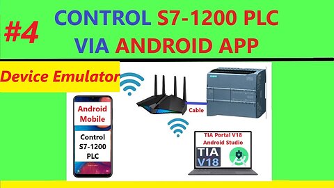 0157 - Control S7 1200 PLC with Android App mobile - Device emulator