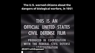 The U.S. WARNED Citizens About The Dangers Of Biological WARFARE, in 1951