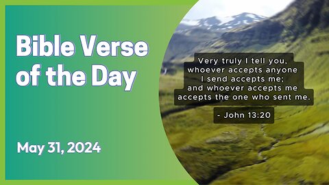 Bible Verse of the Day: May 31, 2024