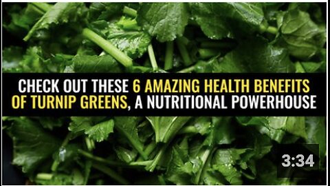 Check out these 6 amazing health benefits of turnip greens, a nutritional powerhouse