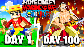 I Survived 100 days In One Piece Minecraft...Here's what Happened