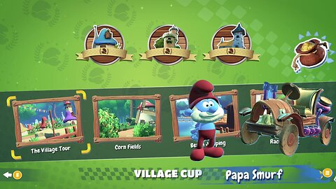 Race72 Smurfs Kart Papa Smurf The Village Tour